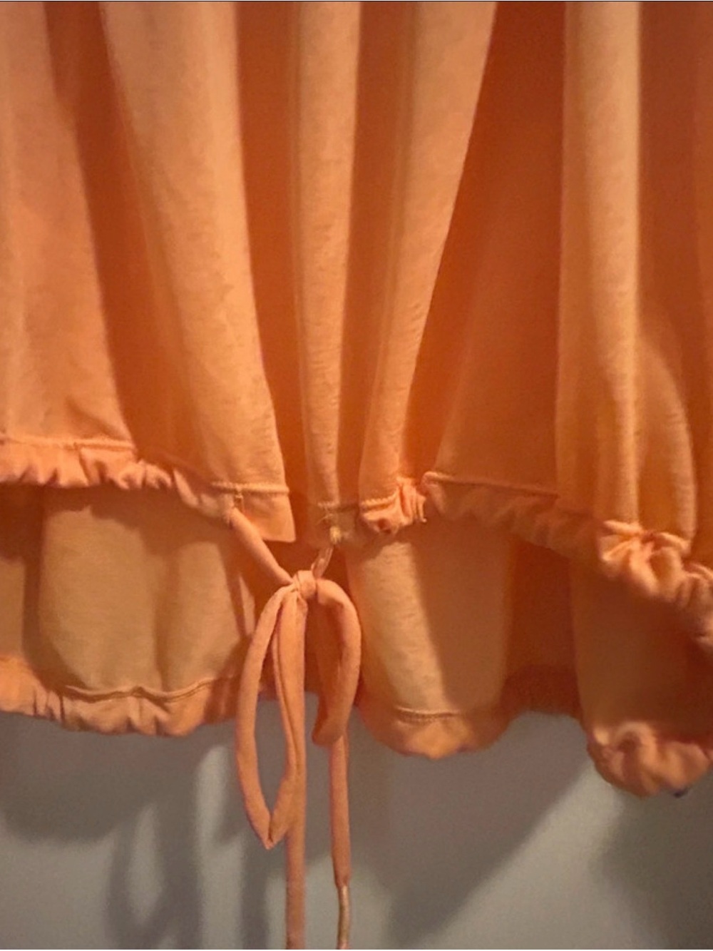 FP Movement Peach Long-Sleeve Drawstring Crop Tunic - Picture 2 of 5